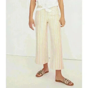 NEW Madewell Women’s 29 Emmett Wide-Leg Crop Pants in Stripes High Rise NWT